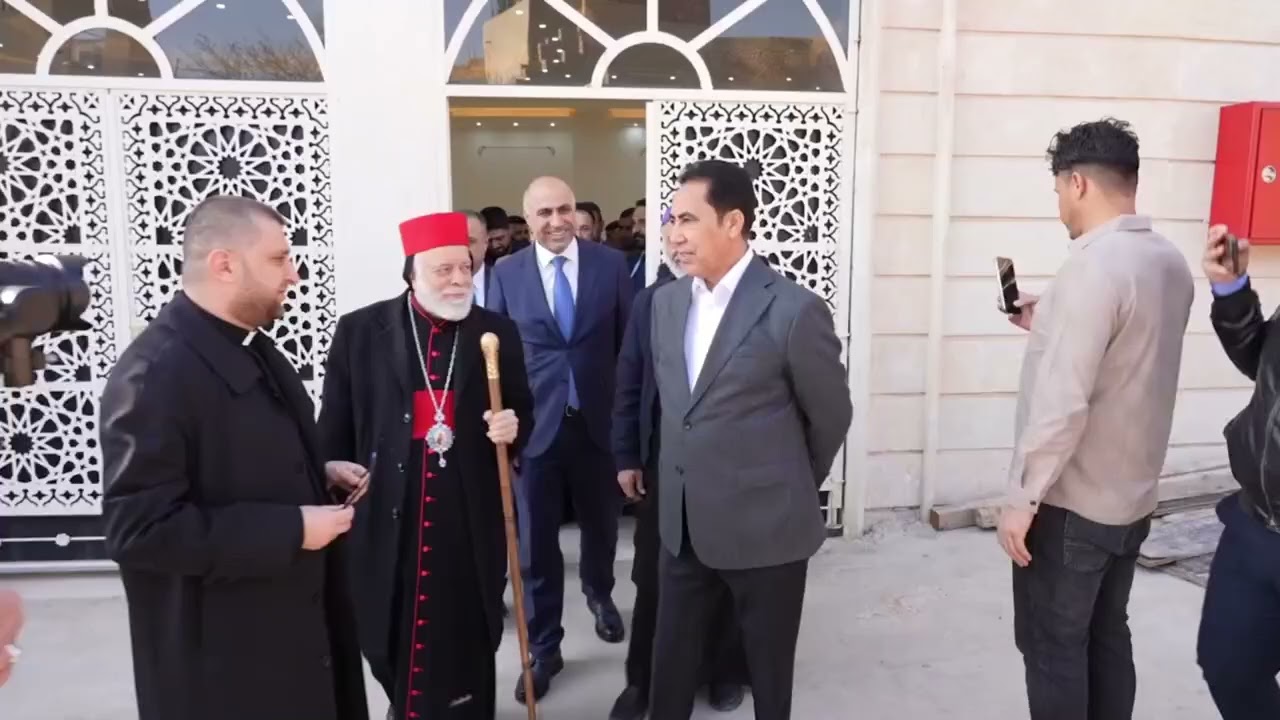 النائب الأول لمحافظ نينوى بمعية المحافظ وعدد من اعضاء مجلس المحافظة يزورون ناحية بعشيقة
