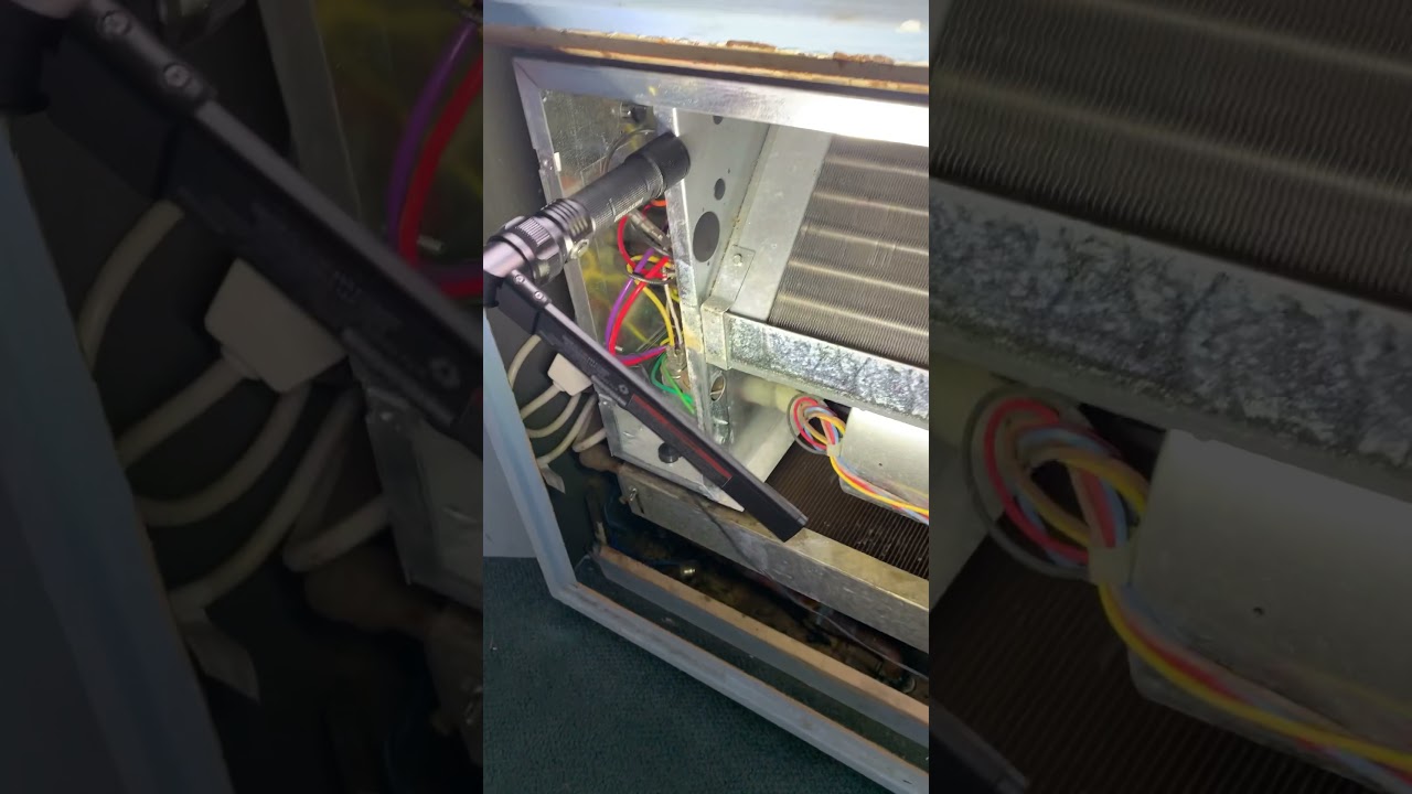 Clean and re-pitch Islandaire hvac ptac unit