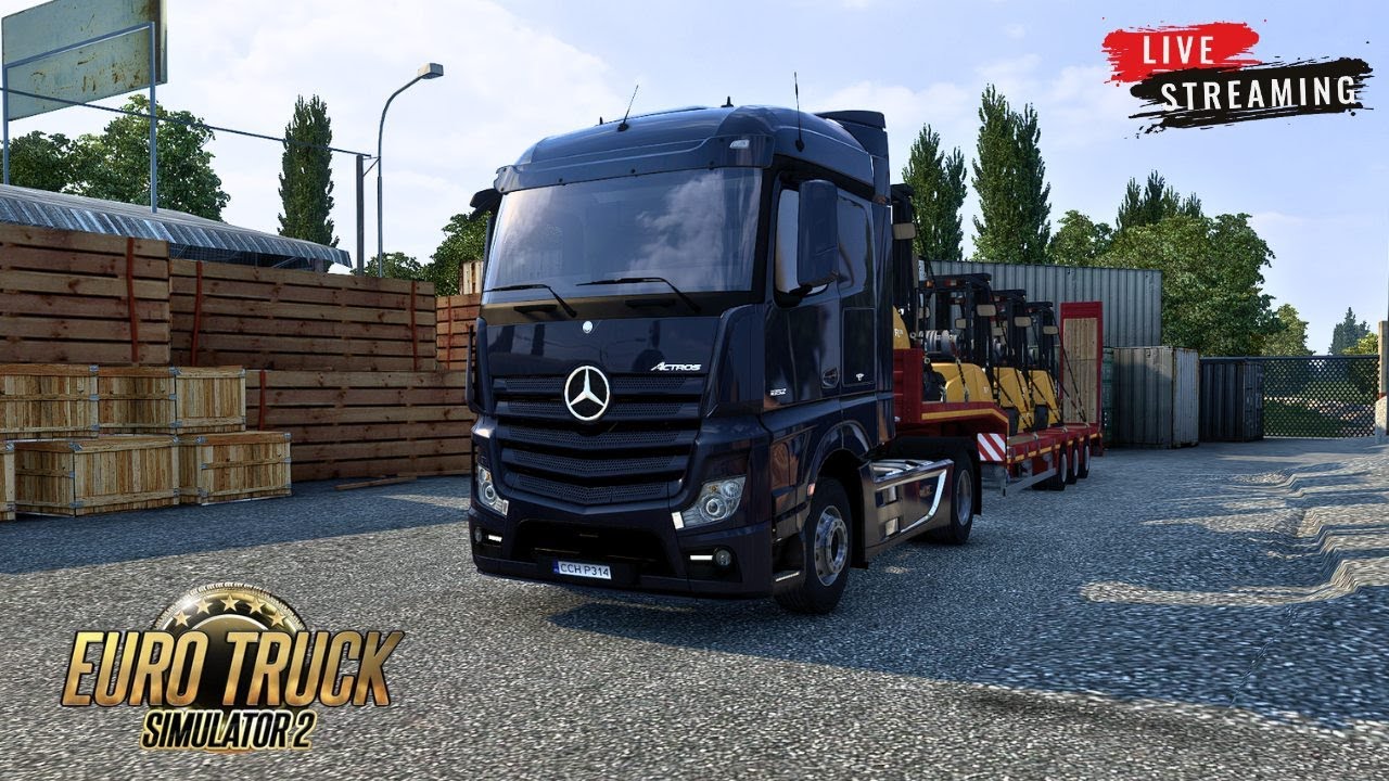 Can I Deliver 16 Ton Forklifts Without Damage? 😱 €25K Job | ETS2 Long Haul