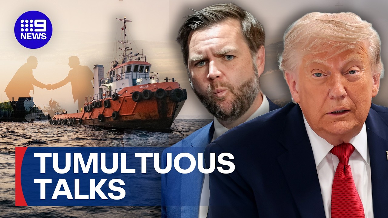 Trump's explosive threat could derail US-Iran peace talks | 9 News Australia