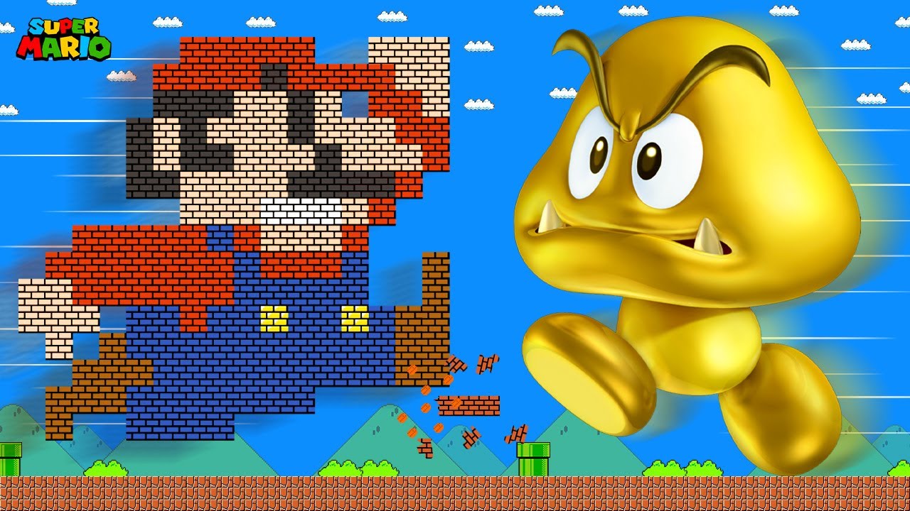 Robo Mario's Mission to Stop Mega Goomba Gold Calamity | Game Animation