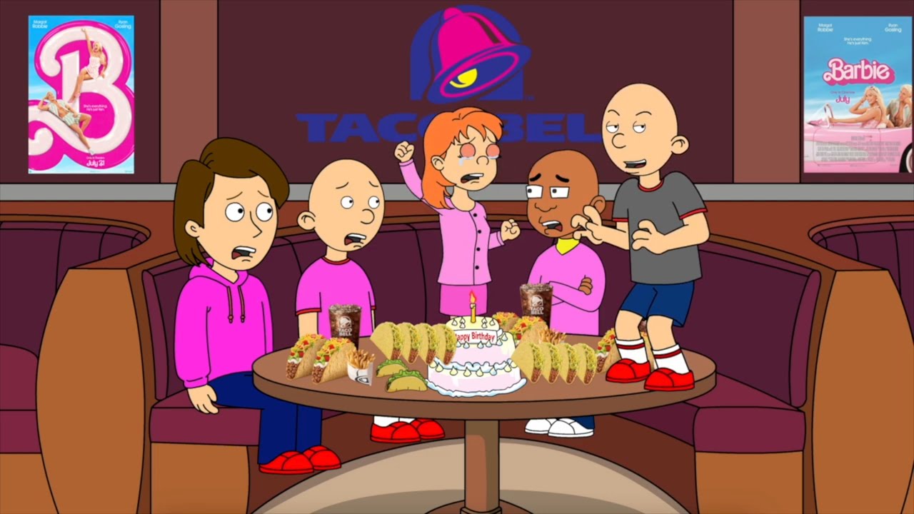 Classic Caillou Misbehaves at Taco Bell/Ruins Rosie's Barbie Themed Birthday Party/Grounded