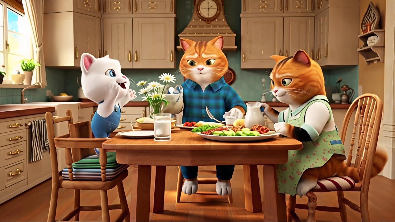 Mumma Cat Cooking for Her Family 🐱🍲 | Cat Life Style | Day 3 | 