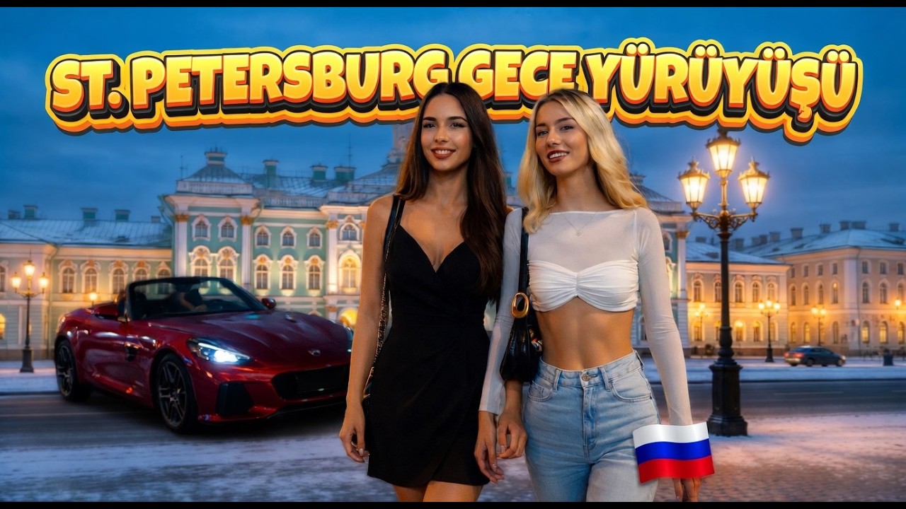 St. Petersburg'da Gece Hayatı: Nevsky Prospekt Yürüyüş Turu | Şehir ve Hayat Walking