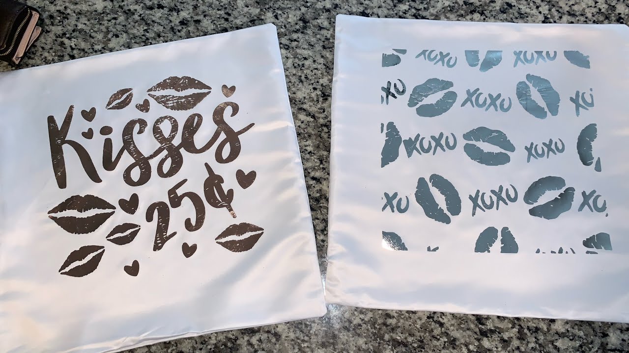 Htv foil on pillowcases