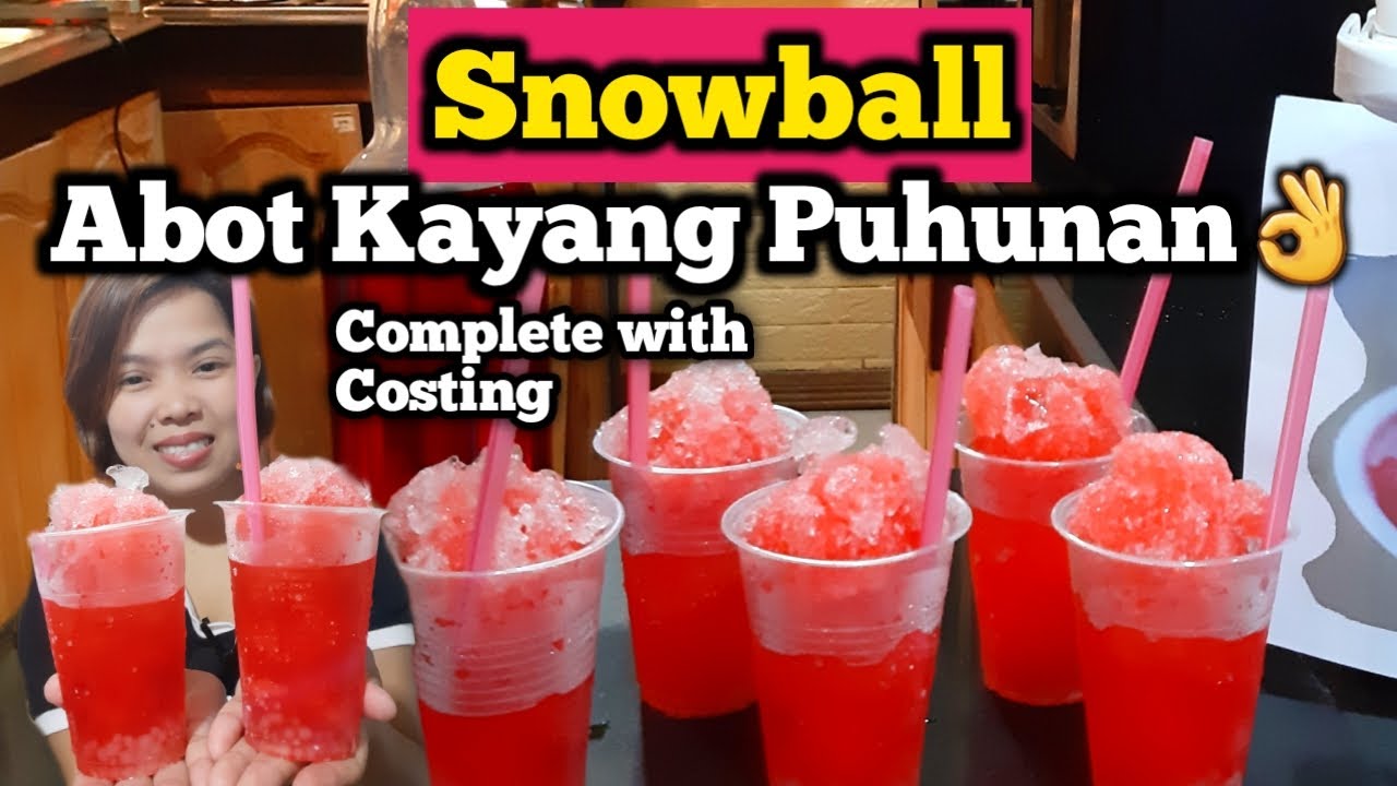 Snow Ball Pang Negosyo Recipe/Shaved Ice/Snow Cone Syrup with Costing