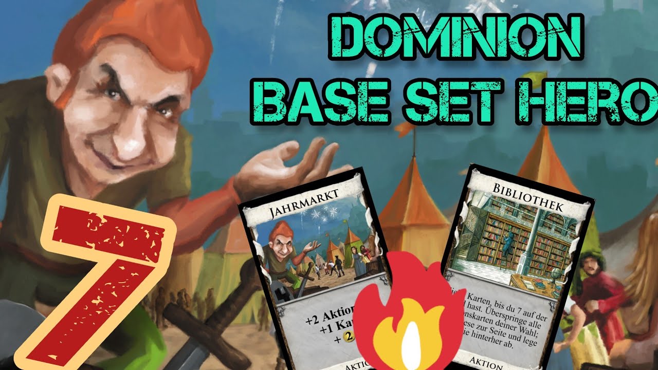 So ziehst du 7 Karten mit einer Aktion im Dominion Basisspiel. Werde Base set Hero