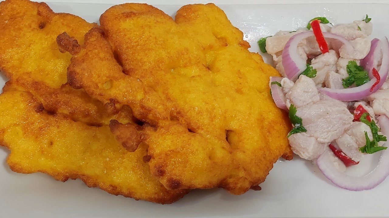 Como hacer TORTITAS de CHOCLO con CEVICHE