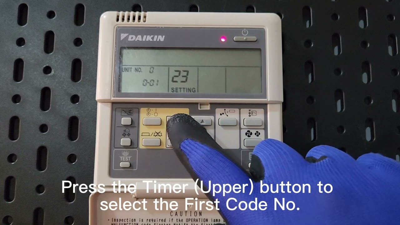 How to set Daikin VRV indoor Field Setting using wired controller BRC1C62