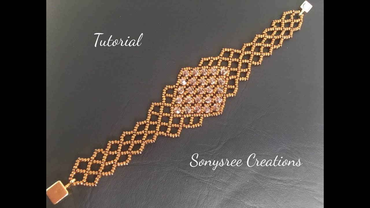 Stunning Beaded  Bracelet!!! 🔶(Right Angle weave stitch)