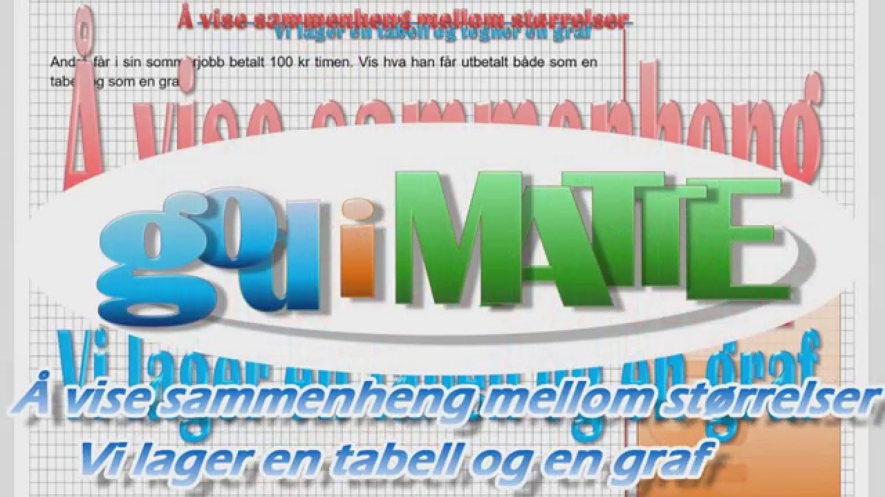 Å vise sammenhenger mellom størrelser - episode 1