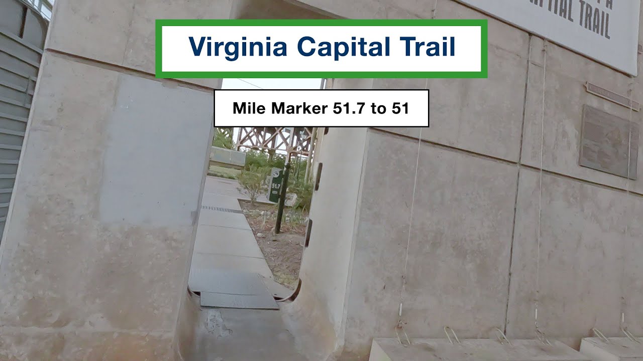 Virginia Capital Trail - Cycling from Mile Marker 51.7 to Mile Marker 51