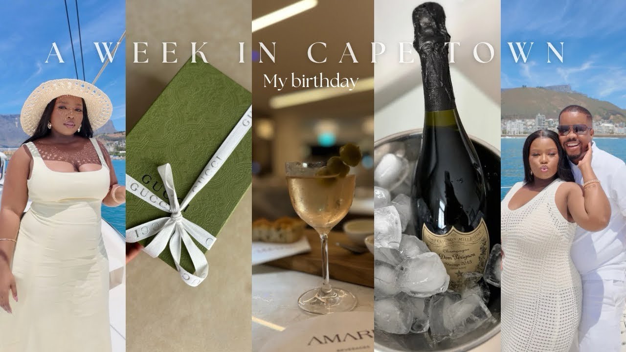 A WEEK IN CAPE TOWN FOR MY BIRTHDAY || BOAT CRUISE 🚢 || GIFT SHOPPING 🎁 || LUXURY UNBOXING || DINNER