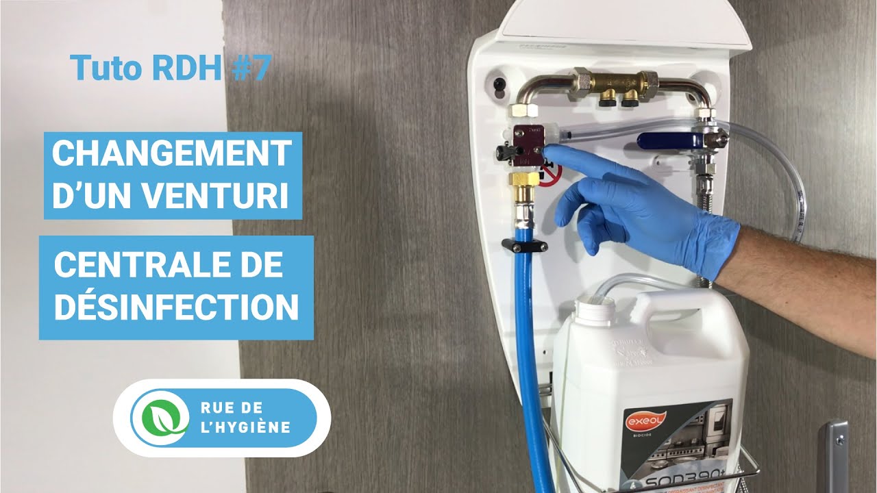 Comment changer un venturi sur une centrale de désinfection ?