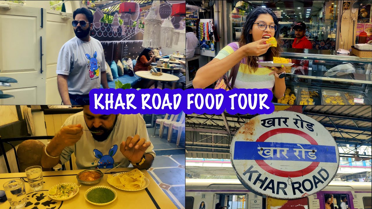 Khar road food tour l Mumbai l🥰😋😋  #mumbai #food #india #khar #mumbaistreetfood