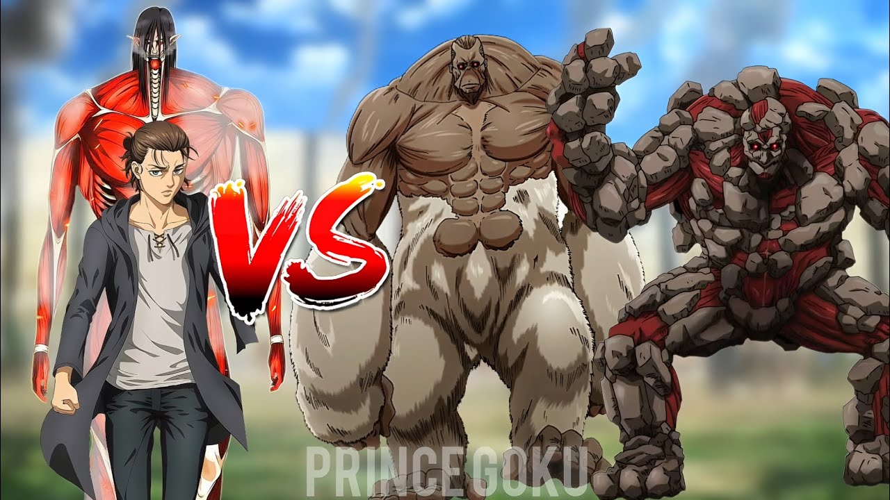 Eren Colossal Titan vs All Abnormal, Beast & Armored Titans | Ymir’s Nine Titans Full Battle 💥|#eren