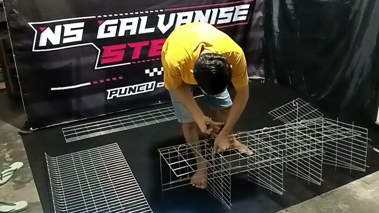 TUTORIAL MERAKIT KANDANG AYAM PETELUR PINTU 4 ( isi 8 ekor )