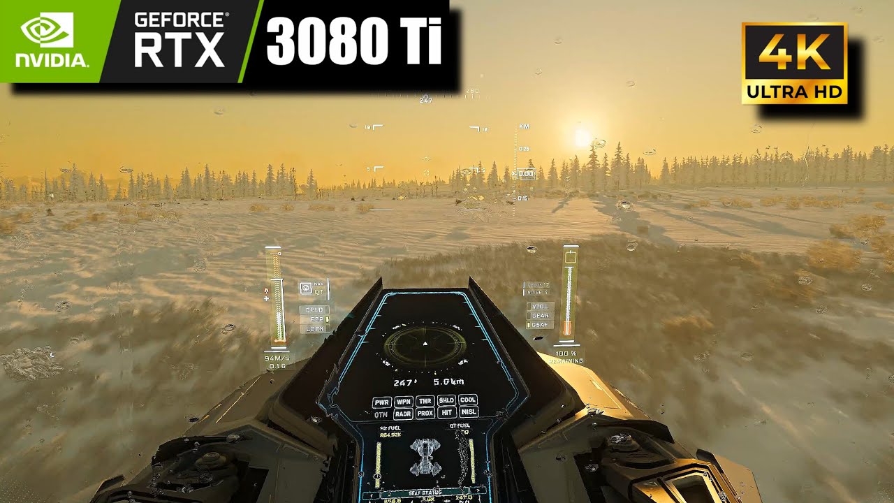 STAR CITIZEN — Slow and Relaxing Hover Quad Exploration of a Frozen World (4K, No Commentary)