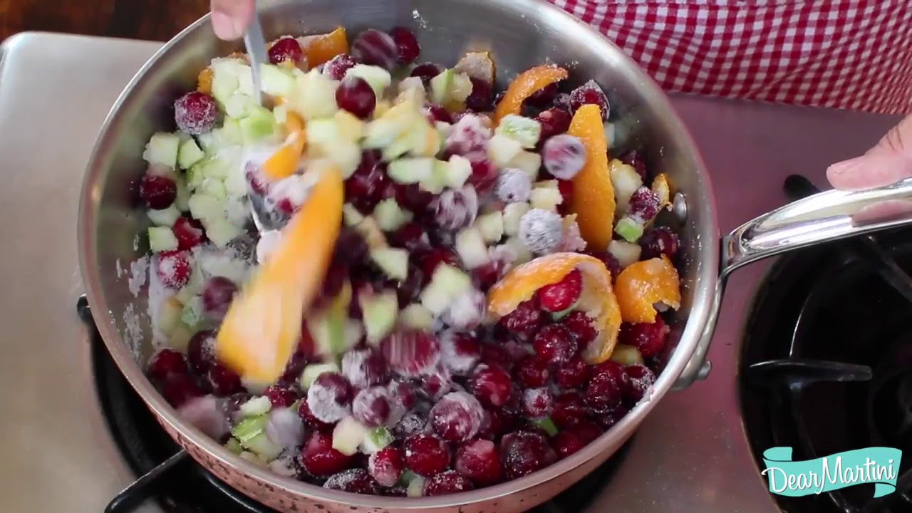 Dear Martini's Jellied Cranberry Sauce