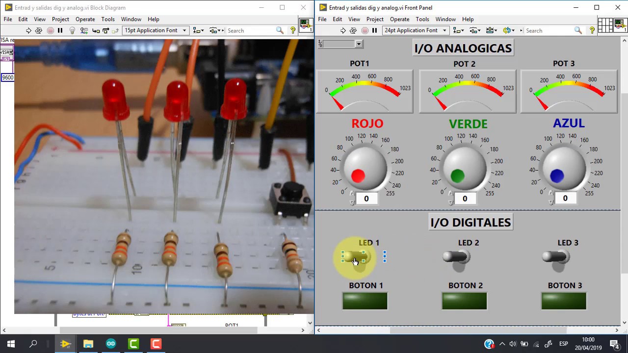 Comunicación ARDUINO y LabVIEW #11 | Entradas & Salidas Analogicas & Digitales