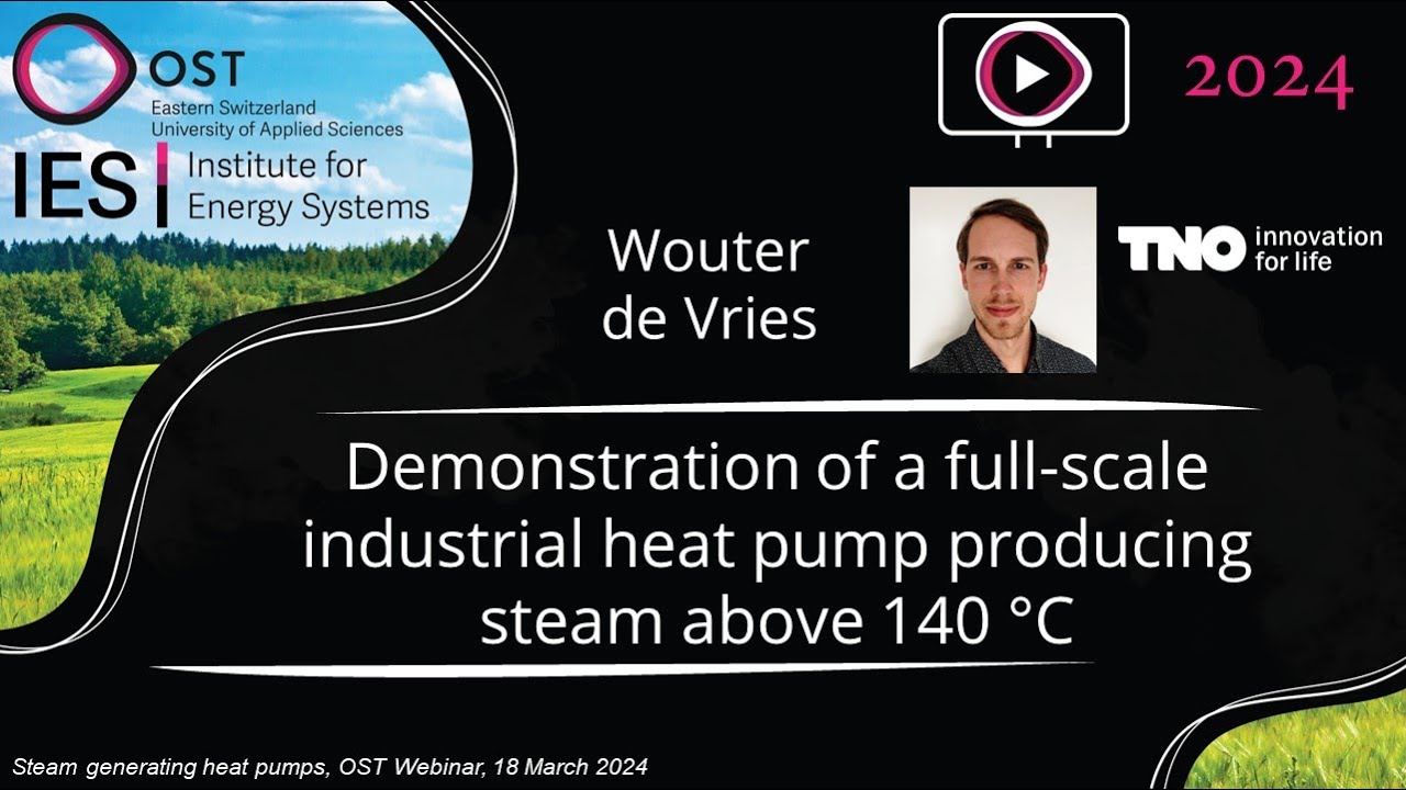 Demonstration of a industrial heat pump producing steam | Steam Generating Heat Pumps Webinar 2024