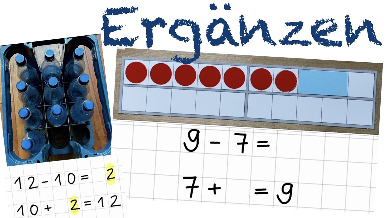 Ergänzen Klasse 1 Subtraktion Mathe Grundschule