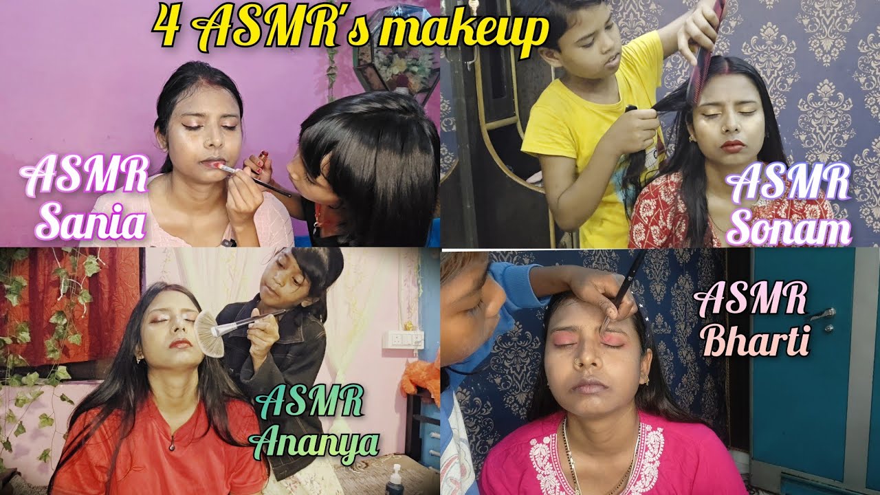 4 Best ASMR best Makeup 😍Feeling very Relax🥱 100% Deep Sleep