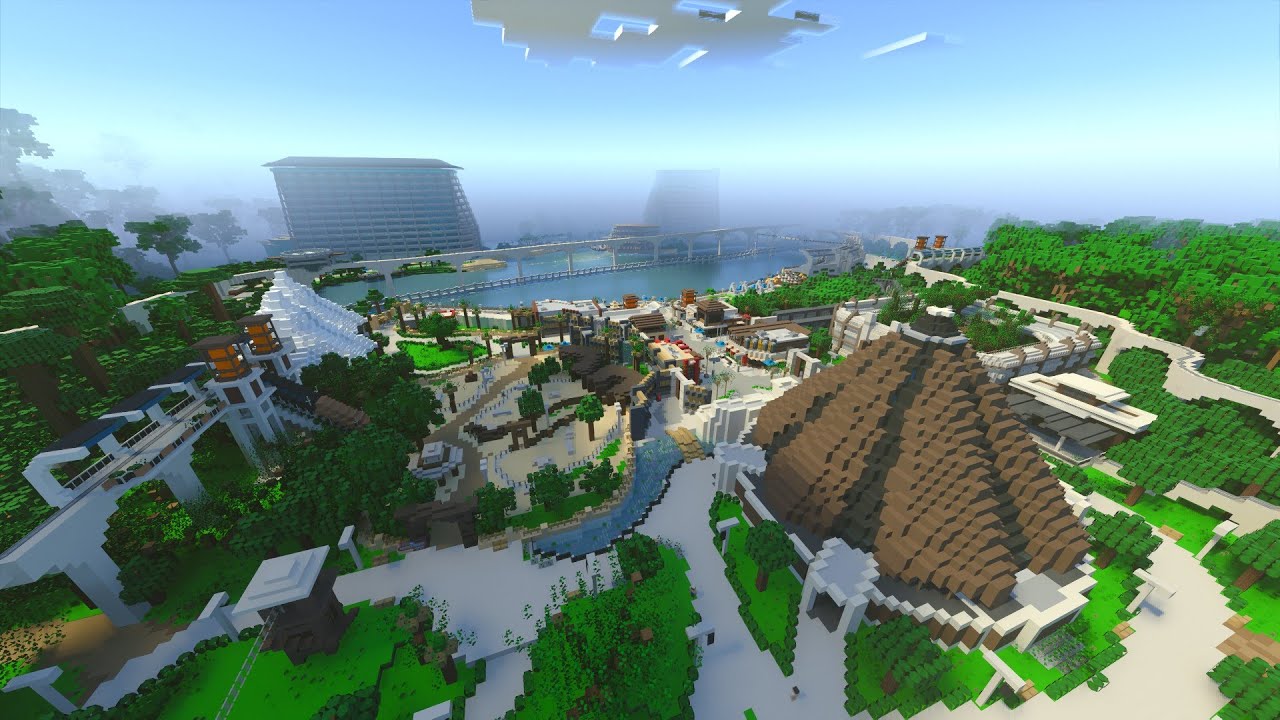 JURASSIC WORLD MINECRAFT MAP IS INSANE. (DOWNLOAD IN DESC)