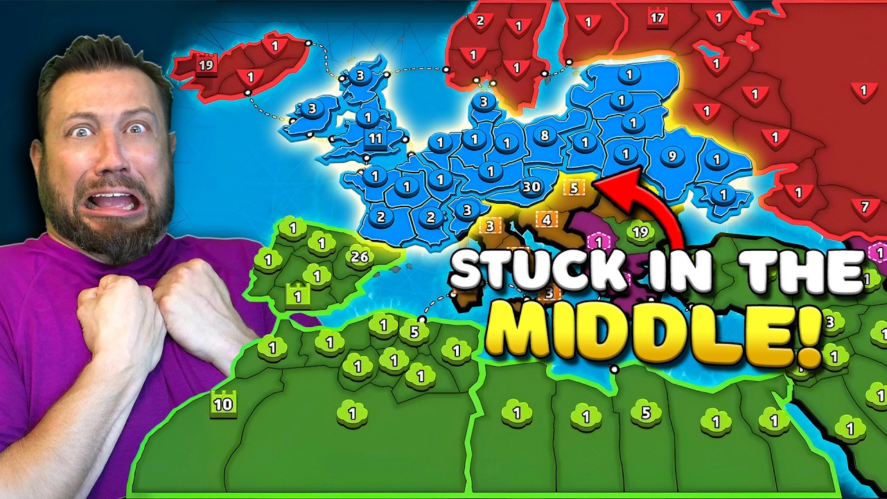 Trapped in the Middle, I Went on the Offensive! Risk: Negotiation Game
