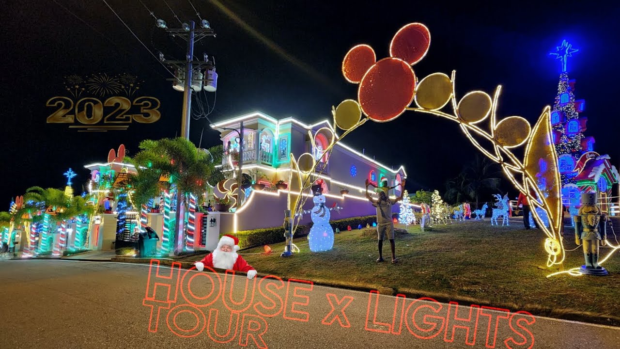Christmas House Tour 2023| Amazing Lights in Trinidad 😲 #houseTour #christmas #amazing #tour #lights