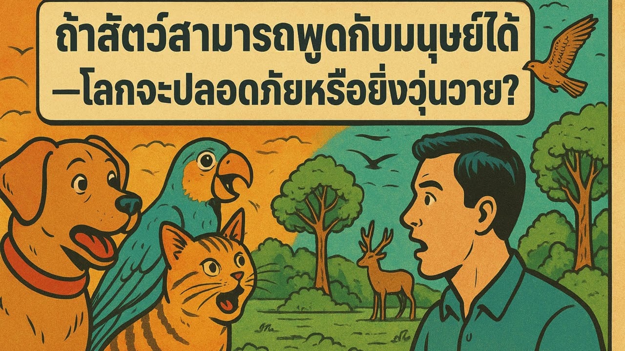 ถ้าสัตว์สามารถพูดกับมนุษย์ได้—โลกจะปลอดภัยหรือยิ่งวุ่นวาย?