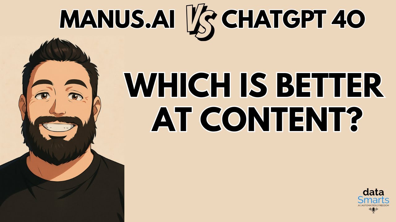 #6 - ManusAI vs ChatGPT 4o | Which Model is Better at Content - Live Walkthrough