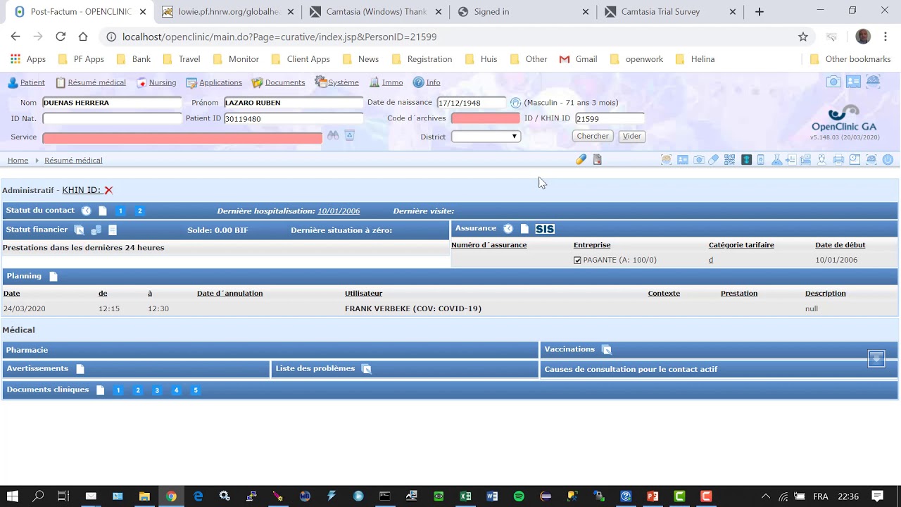 OpenClinic GA Agenda