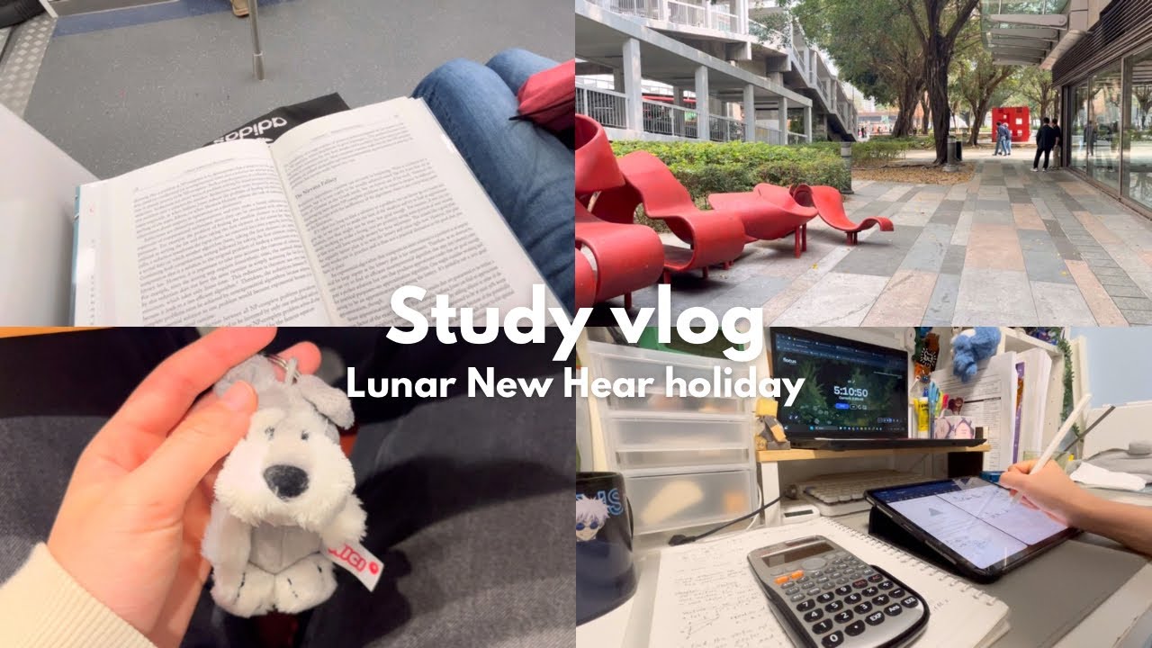 productive study vlog | lunar new year holiday 🧧| school work, projects, and more 