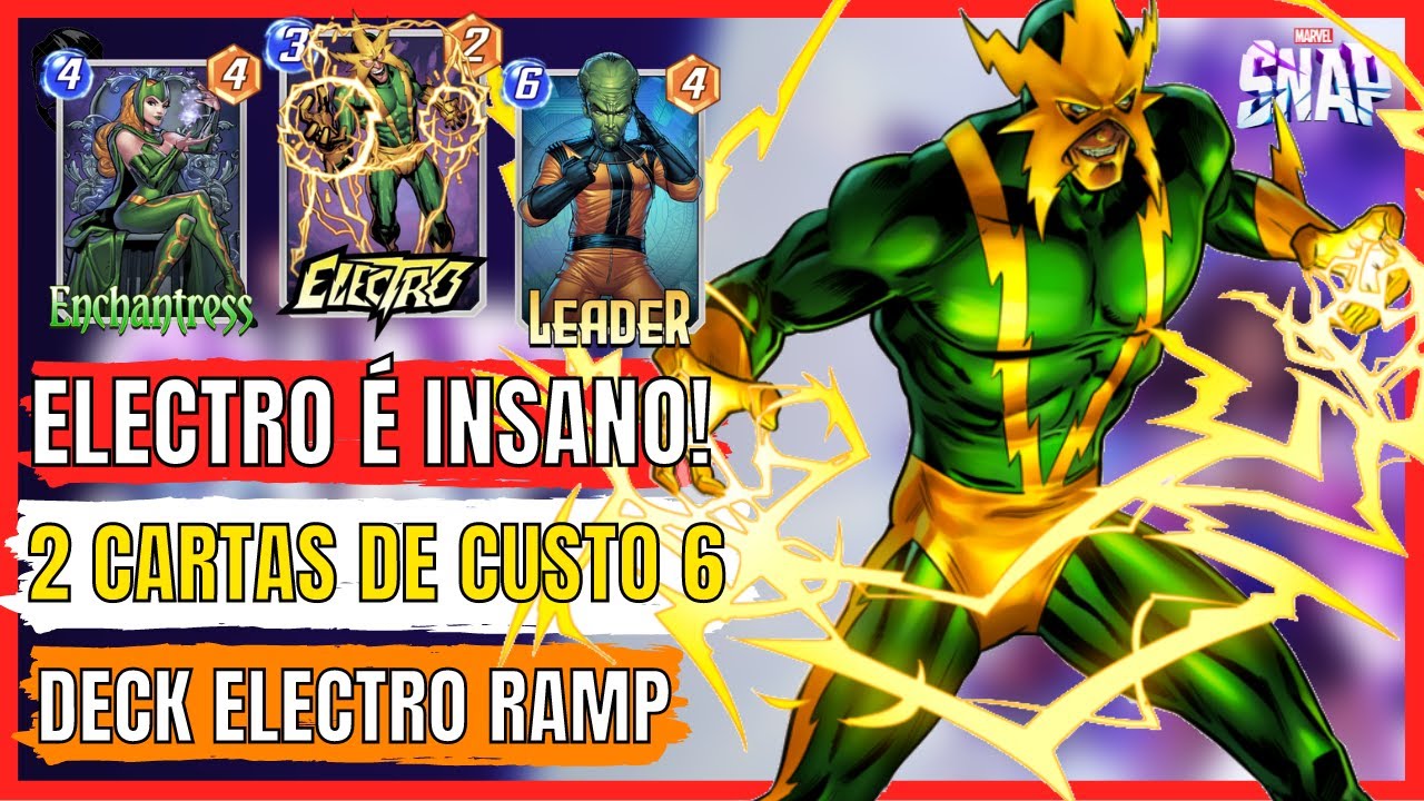 VEJA COMO QUEBRAR O JOGO MARVEL SNAP | DECK DO ELECTRO TE PERMITE MUITAS COMBINA&Ccedil;&Otilde;ES DIFERENTES!