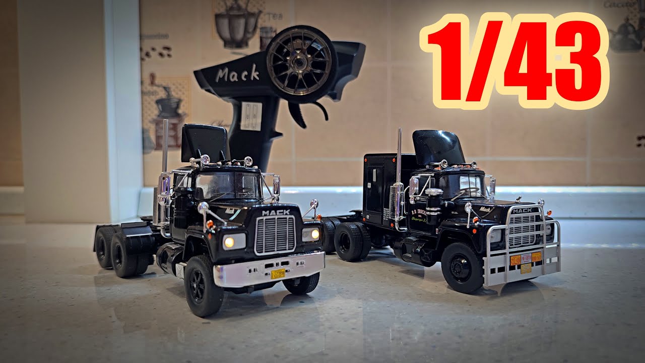 Обзор на радиоуправляемый MACK 1/43 и сравнение с недоУтёнком от IXO
