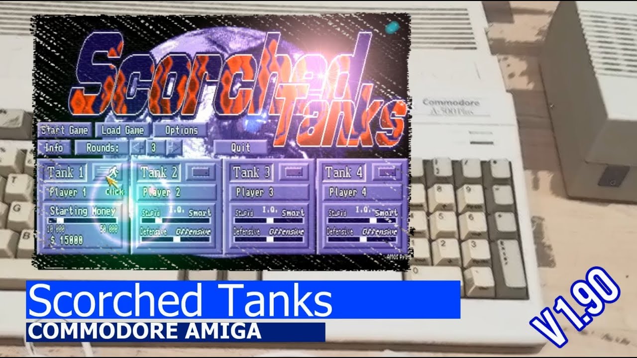 Commodore Amiga -=Scorched Tanks=- V1.90