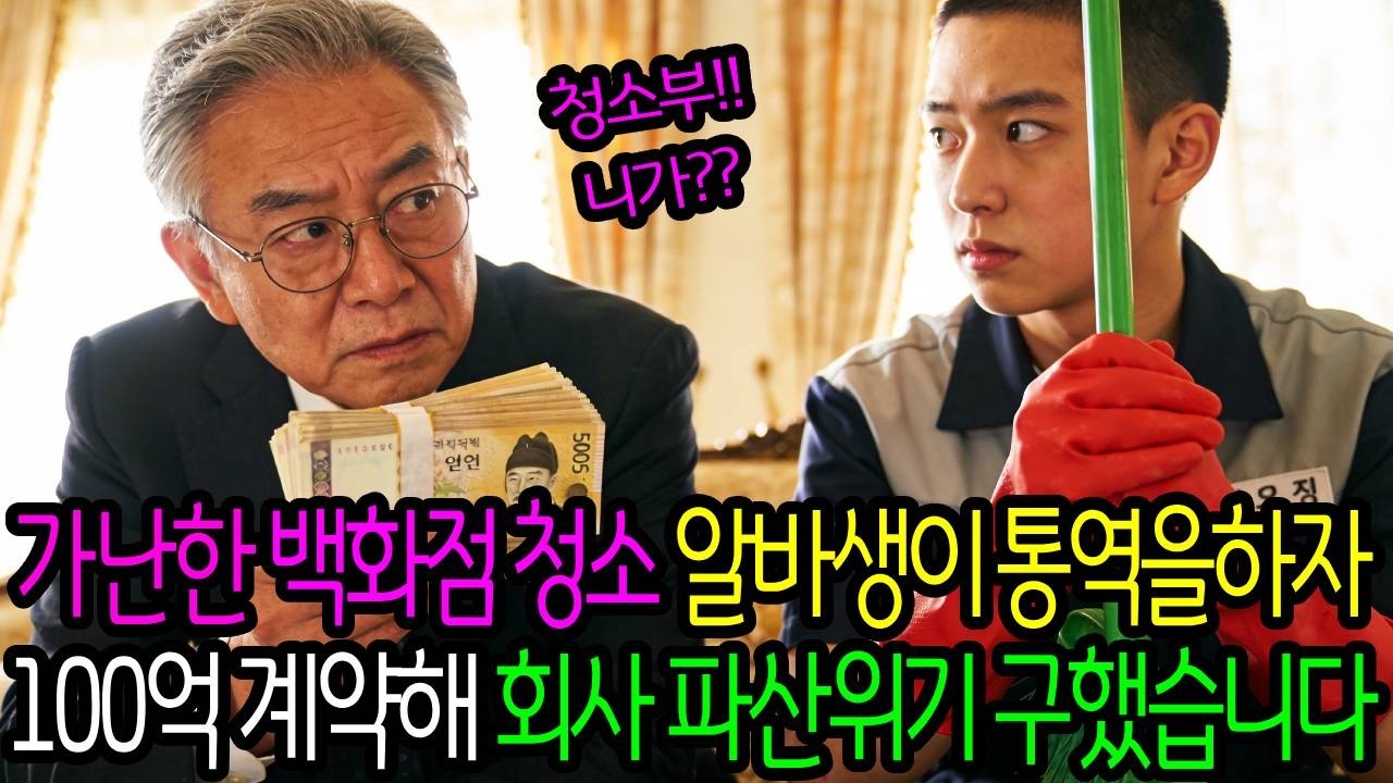가난한 백화점 청소알바생이 통역을 하자, 100억 계약해 파산 위기 넘긴 재벌회장. ㅣ인생사연ㅣ시니어사연ㅣ인생이야기ㅣ#시니어 #인생이야기