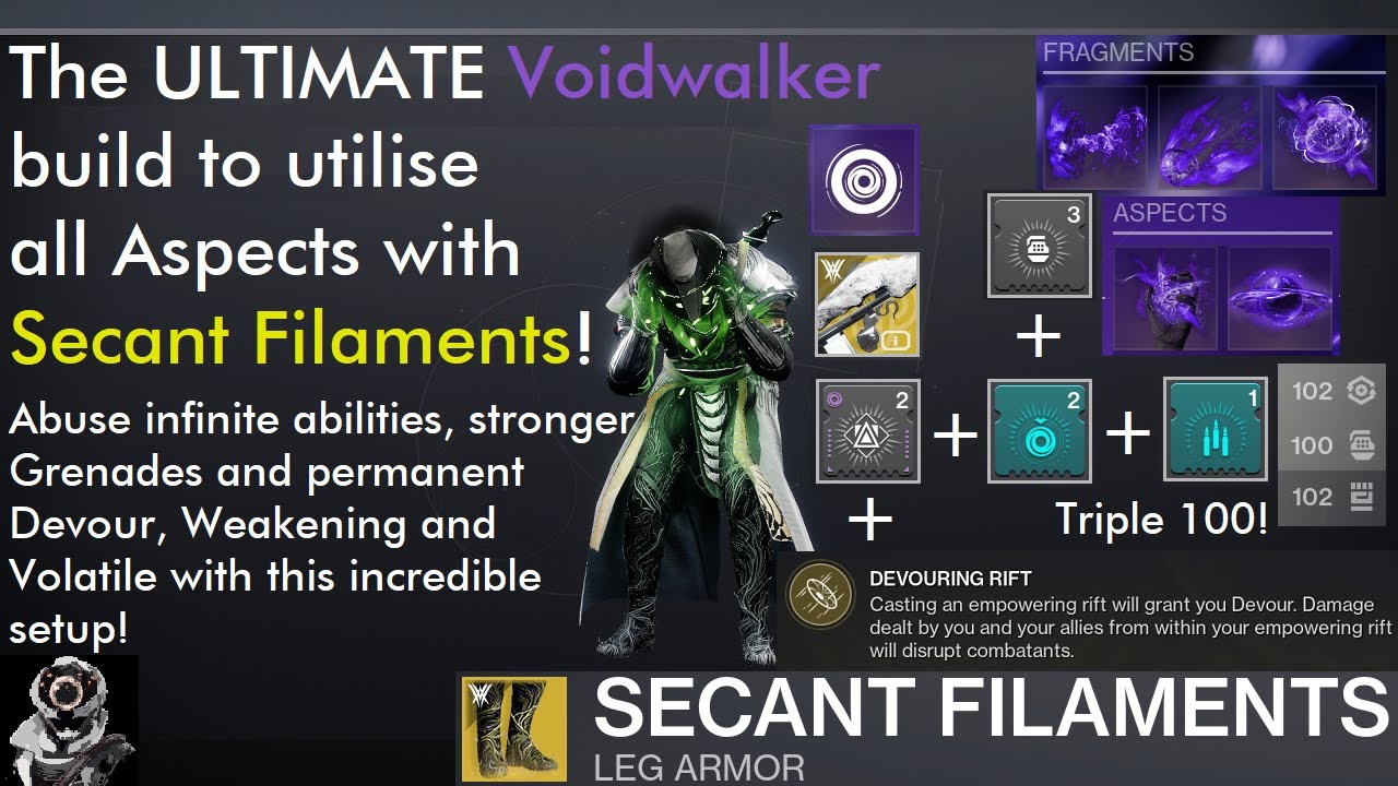 Destiny 2: The ULTIMATE Void 3.0 Build to Make the Secant Filaments Exotic AMAZING (Build Breakdown)