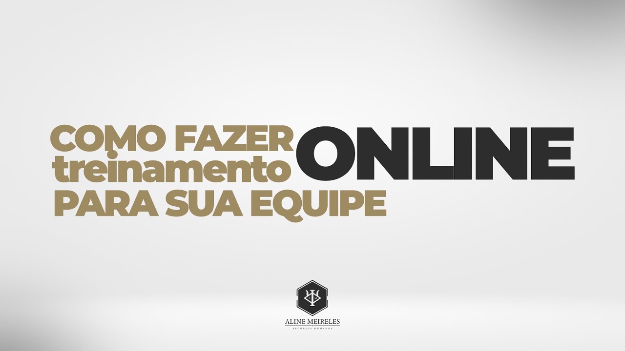 Como fazer TREINAMENTO ONLINE para a sua EQUIPE