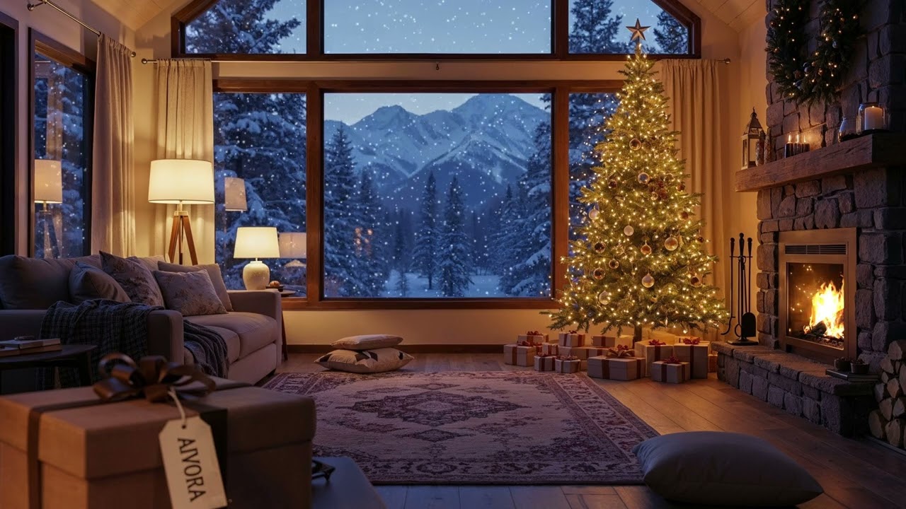 christmas lofi jazz by the fireside 🎄🔥 cozy study vibes