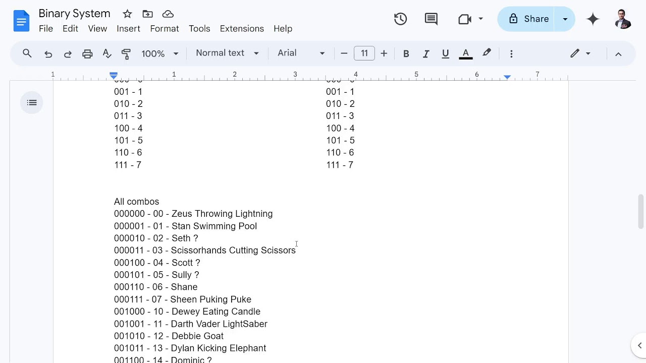 Finishing Binary System | Memory Training 10/18/24