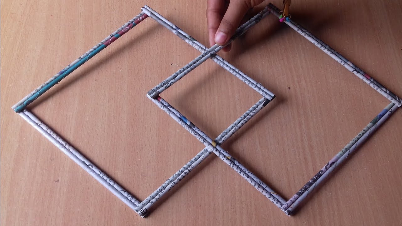 3 Easy Wall Hanging Ideas | Newspaper Crafts | Paper Flower Wall Decor Ideas