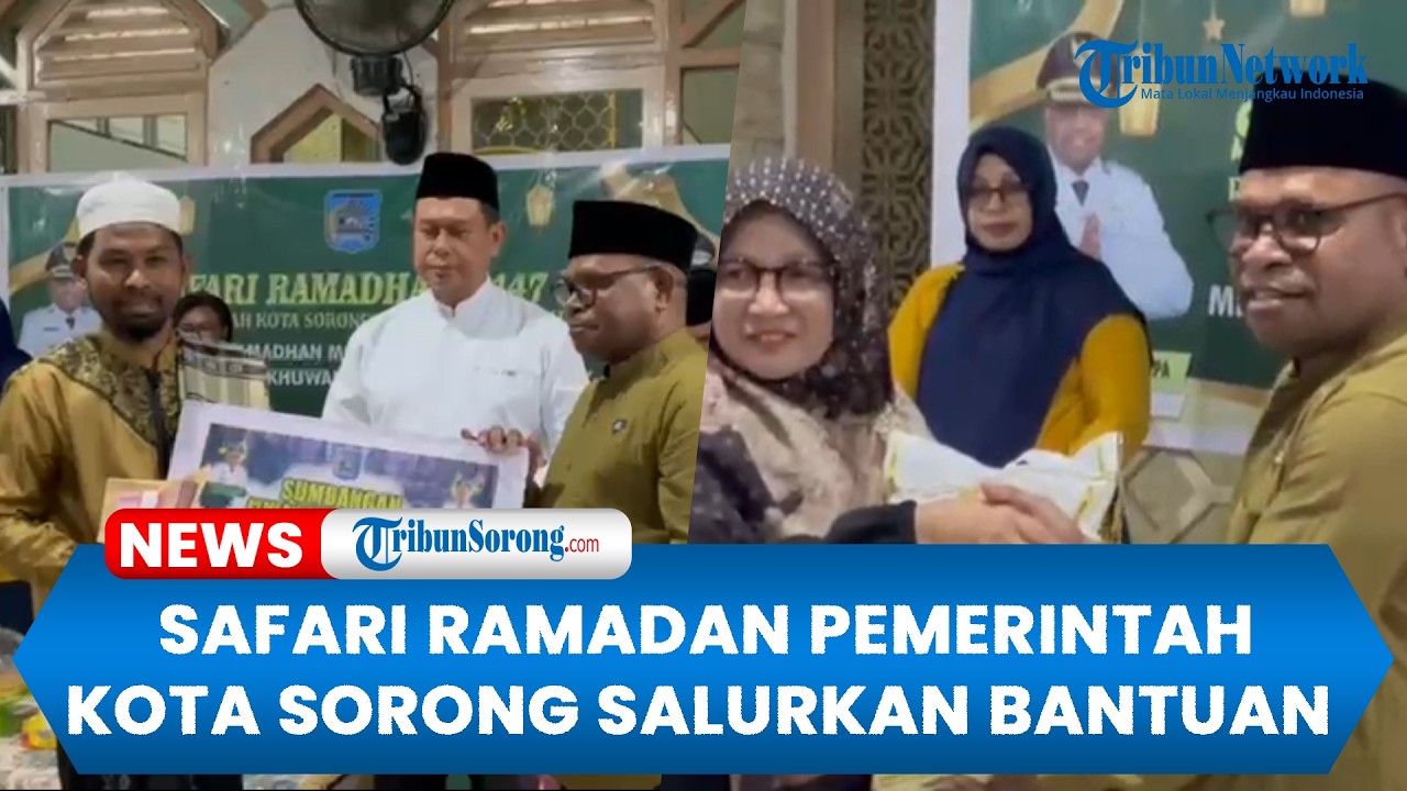 Safari Ramadan 1447 H Pemkot Sorong: Salurkan Bantuan Uang ke Masjid dan Musala, Beras untuk Warga
