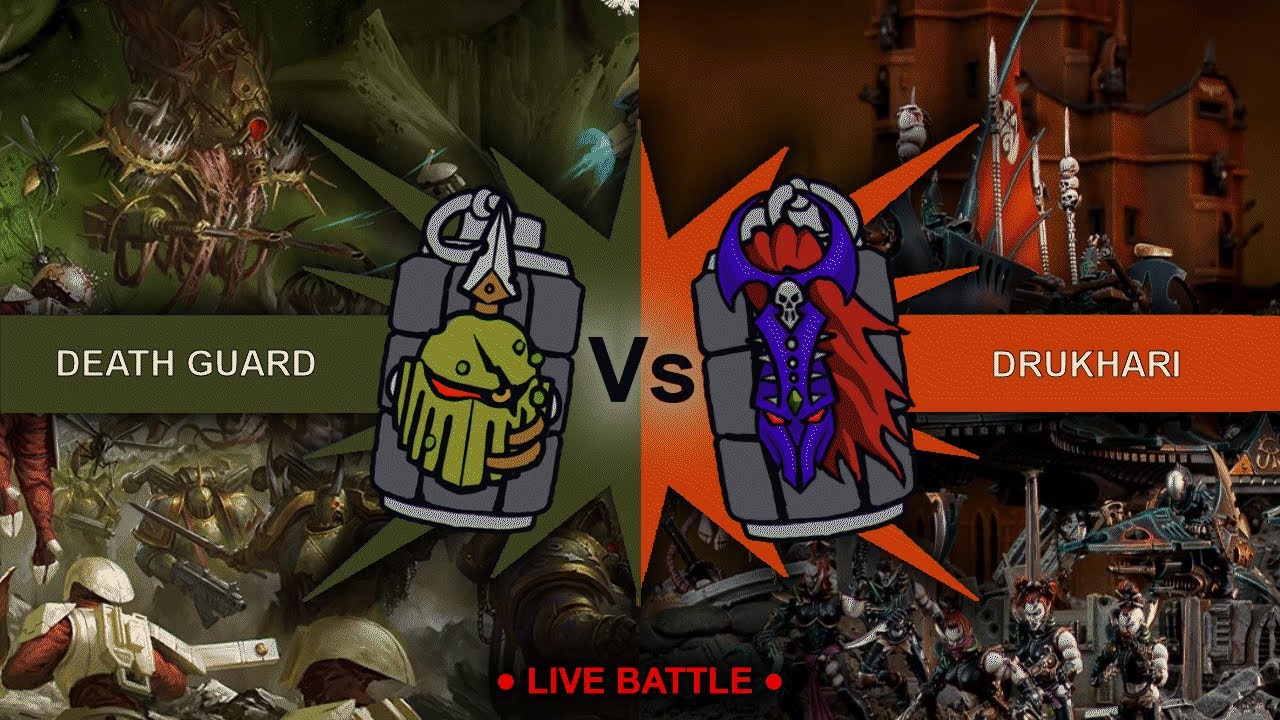 Drukhari vs Death Guard (Andrew vs Brodie, Competitive 40k)