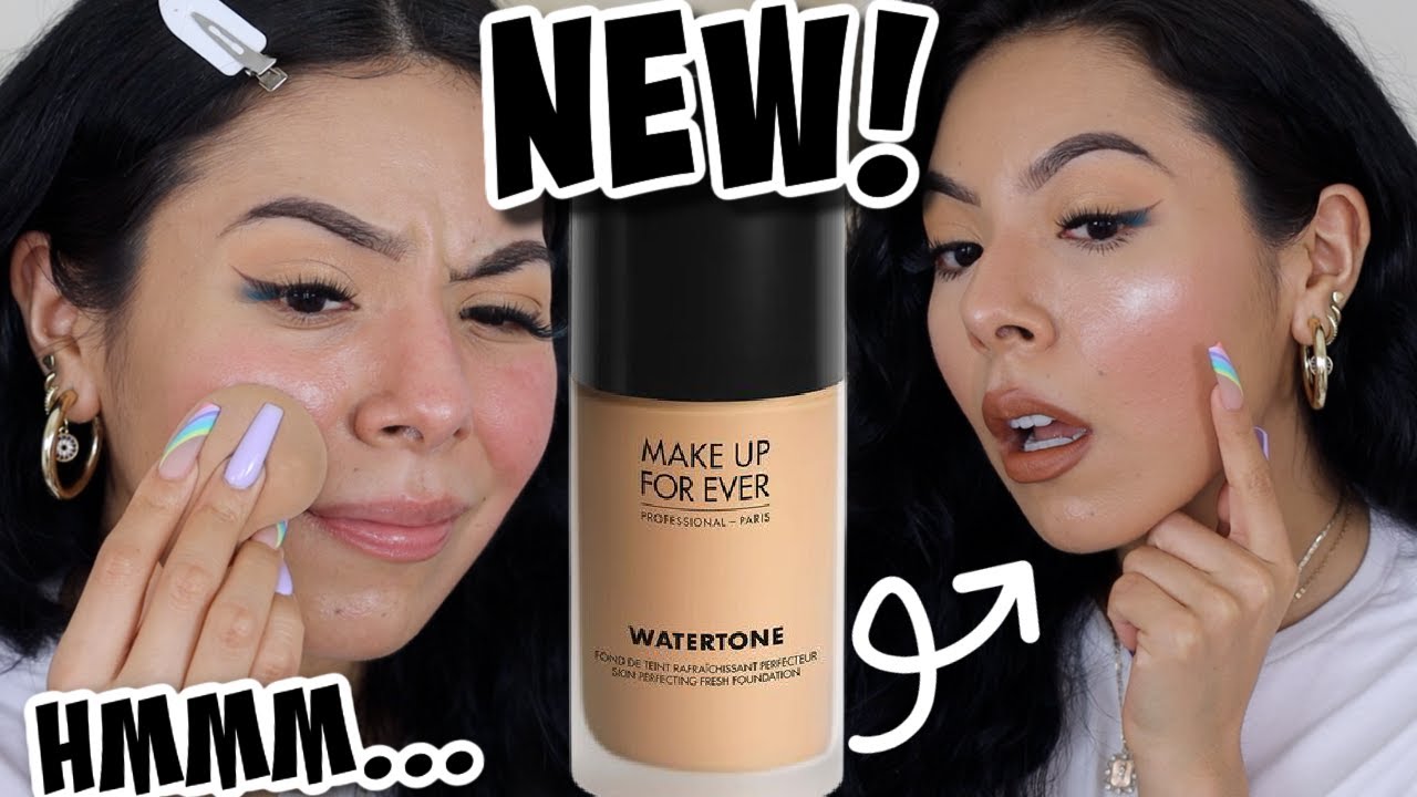 NEW👀 MAKEUP FOREVER WATERTONE FOUNDATION|| REVIEW & WEAR TEST ON ROSACEA SKIN