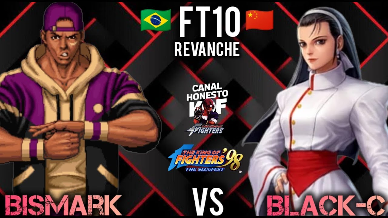 O ANIMAL DE GRANDE PORTE!! A BESTA BISMARK VS BLACK-C FT 10!! REVANCHE #kof98 #retrogaming