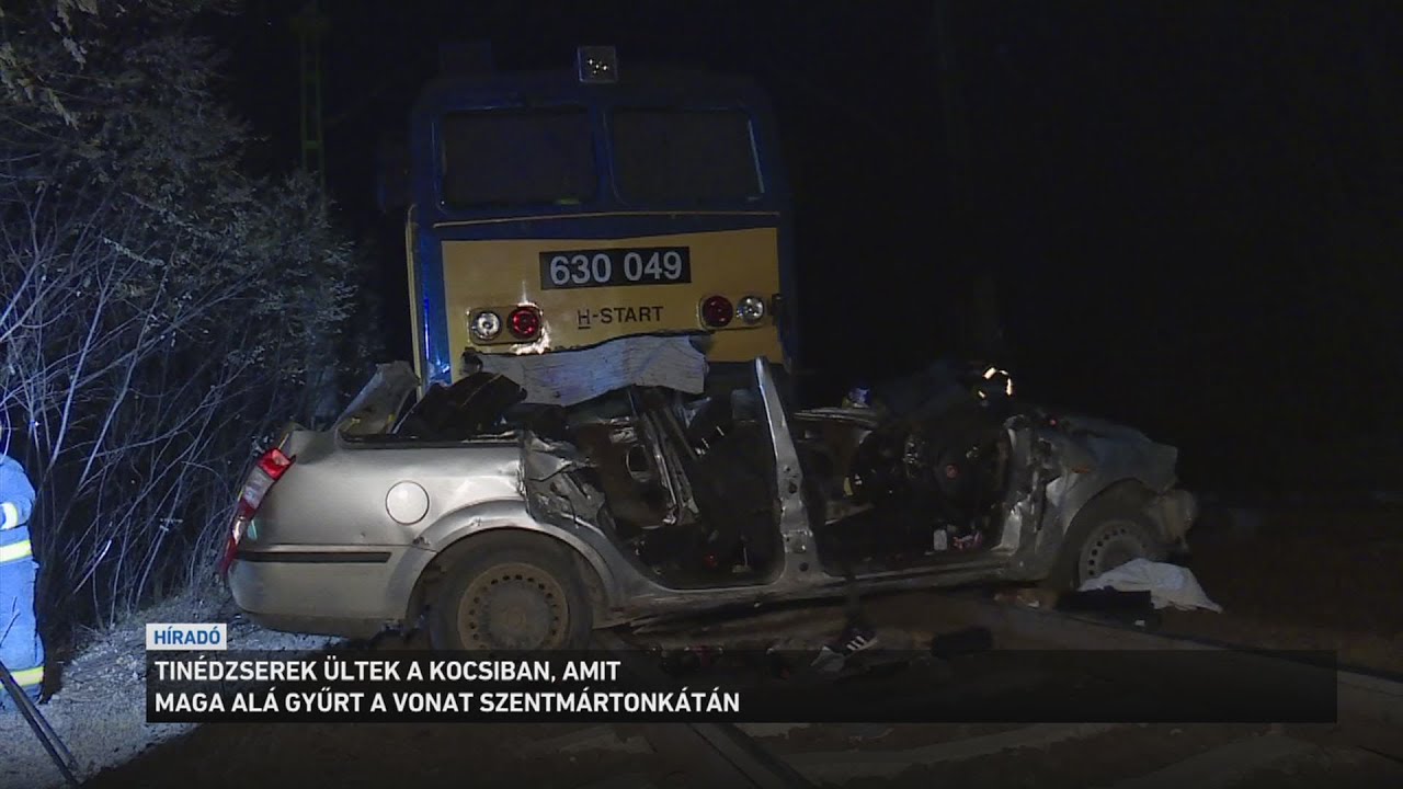 Tinédzserek ültek abban a kocsiban, amit maga alá gyűrt a vonat Szentmártonkátán
