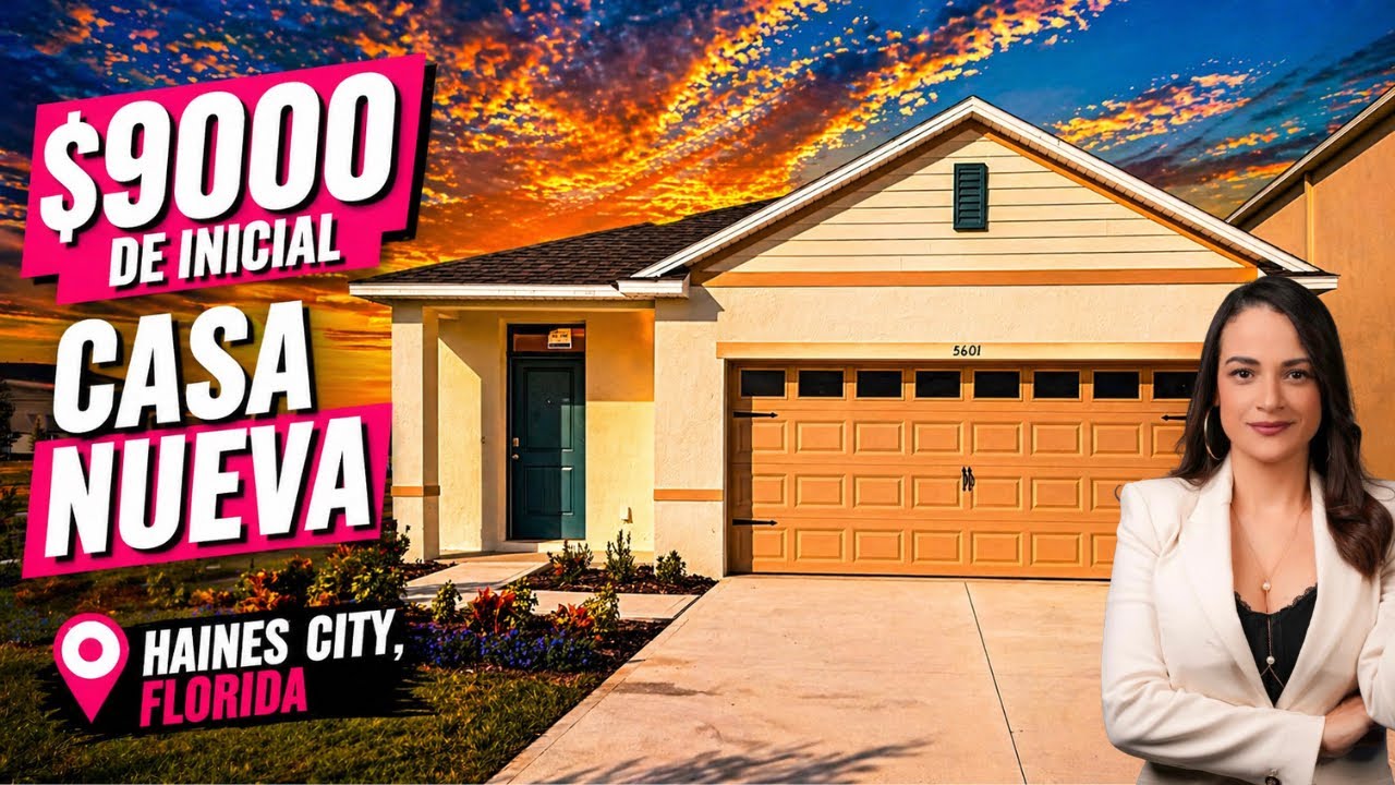💥 ¡Con solo $9,000 puedes tener tu casa propia en Florida, tasas bajas y lista para ti🏡