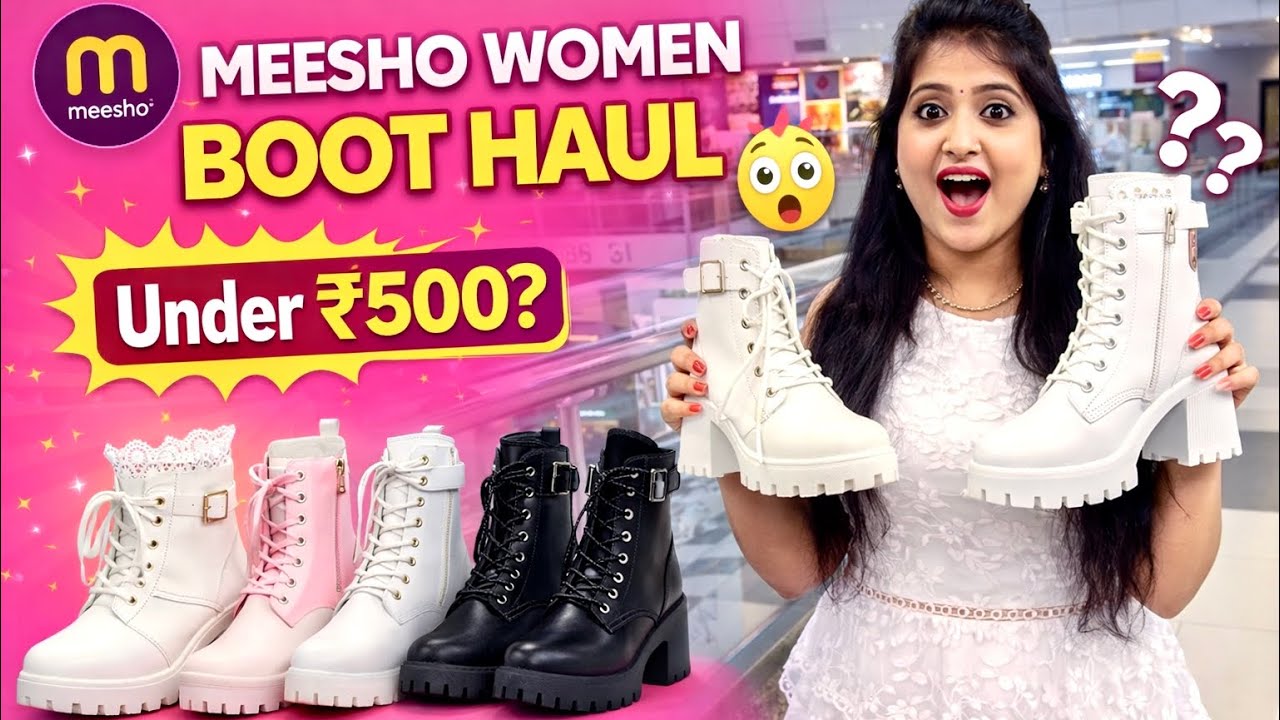 Meesho Women Boots Haul 😱 | Under ₹500 Boots Worth It or Not?